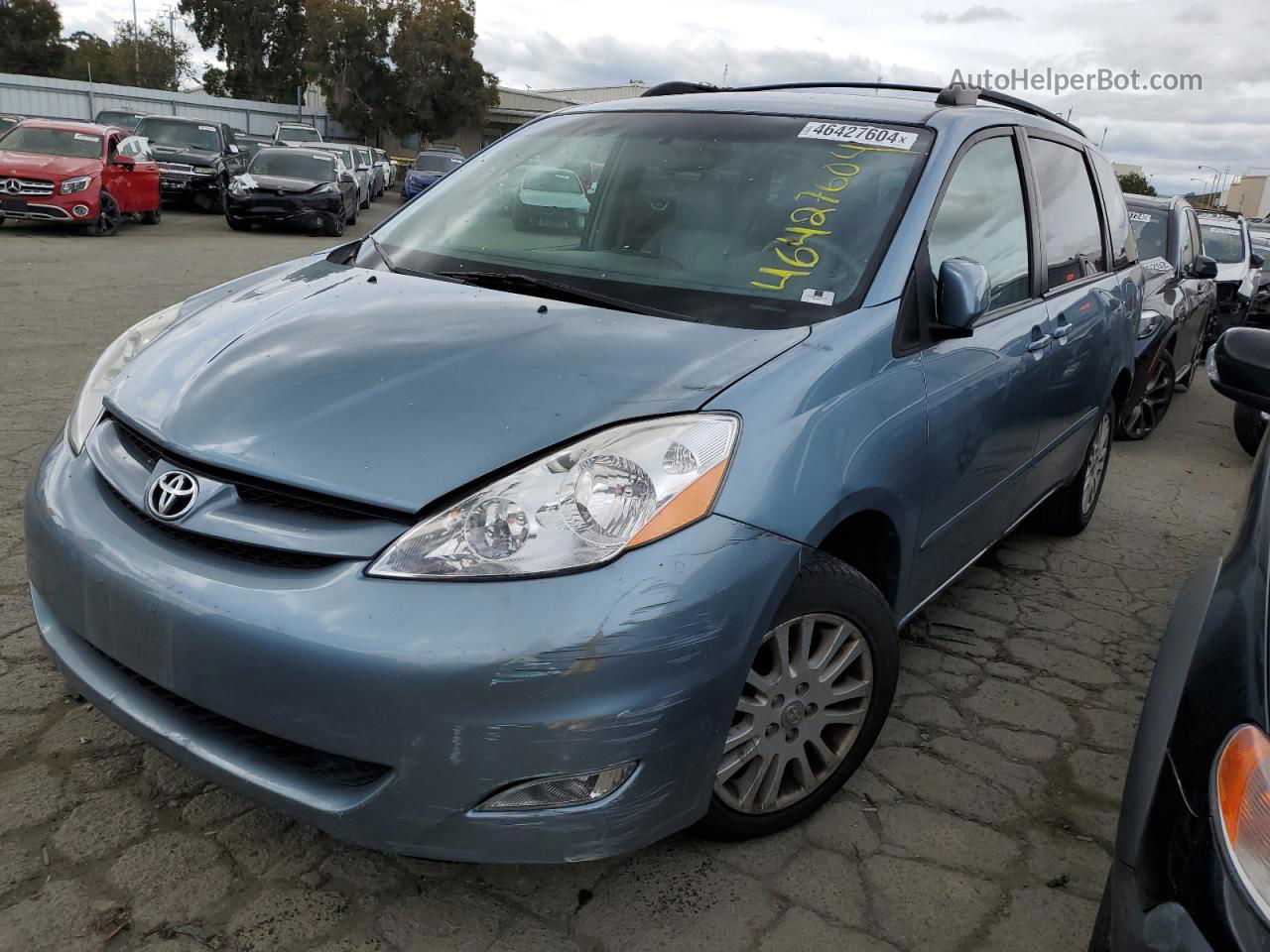 2007 Toyota Sienna Xle Бирюзовый vin: 5TDBK22C77S001126