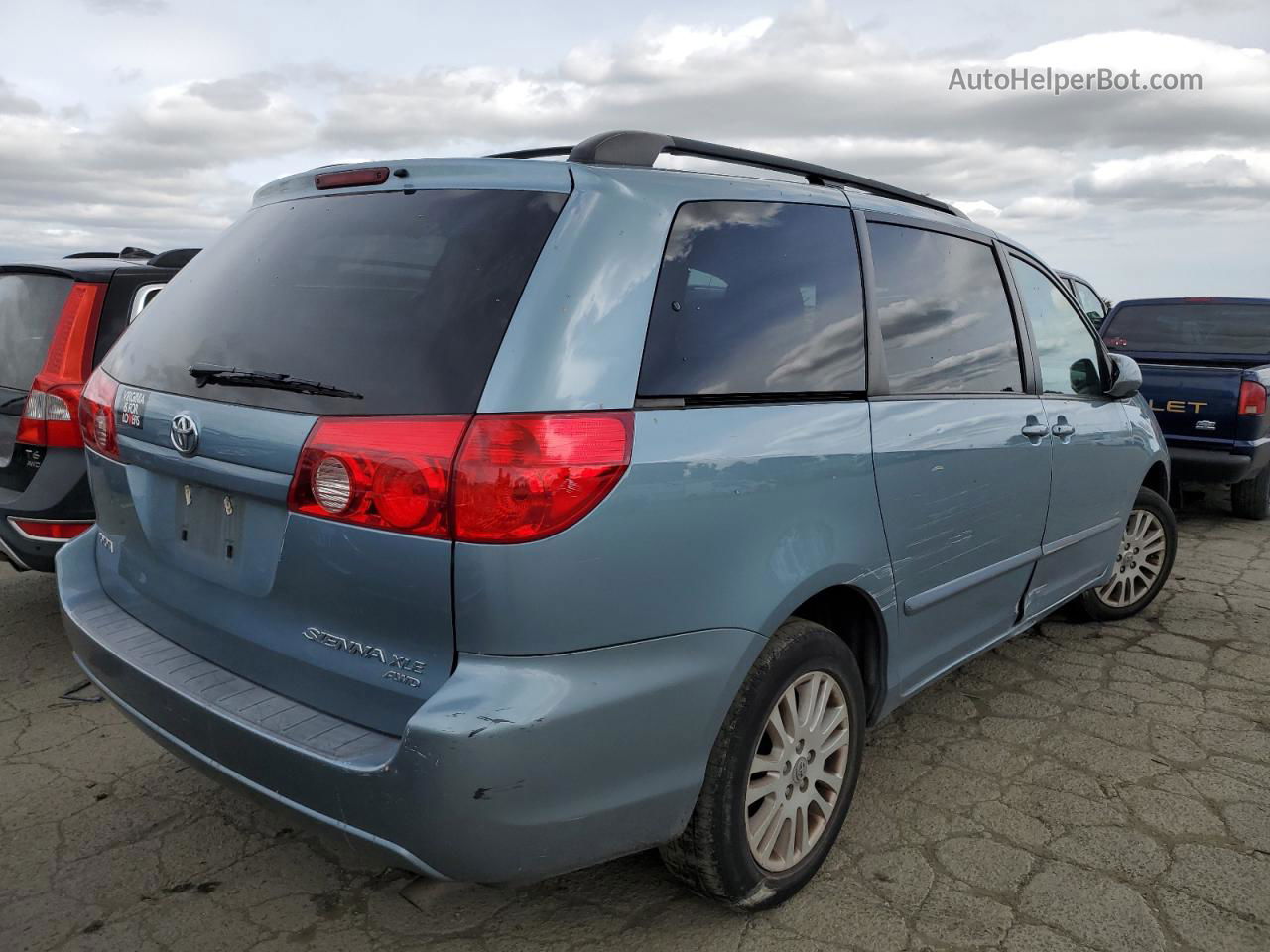 2007 Toyota Sienna Xle Бирюзовый vin: 5TDBK22C77S001126