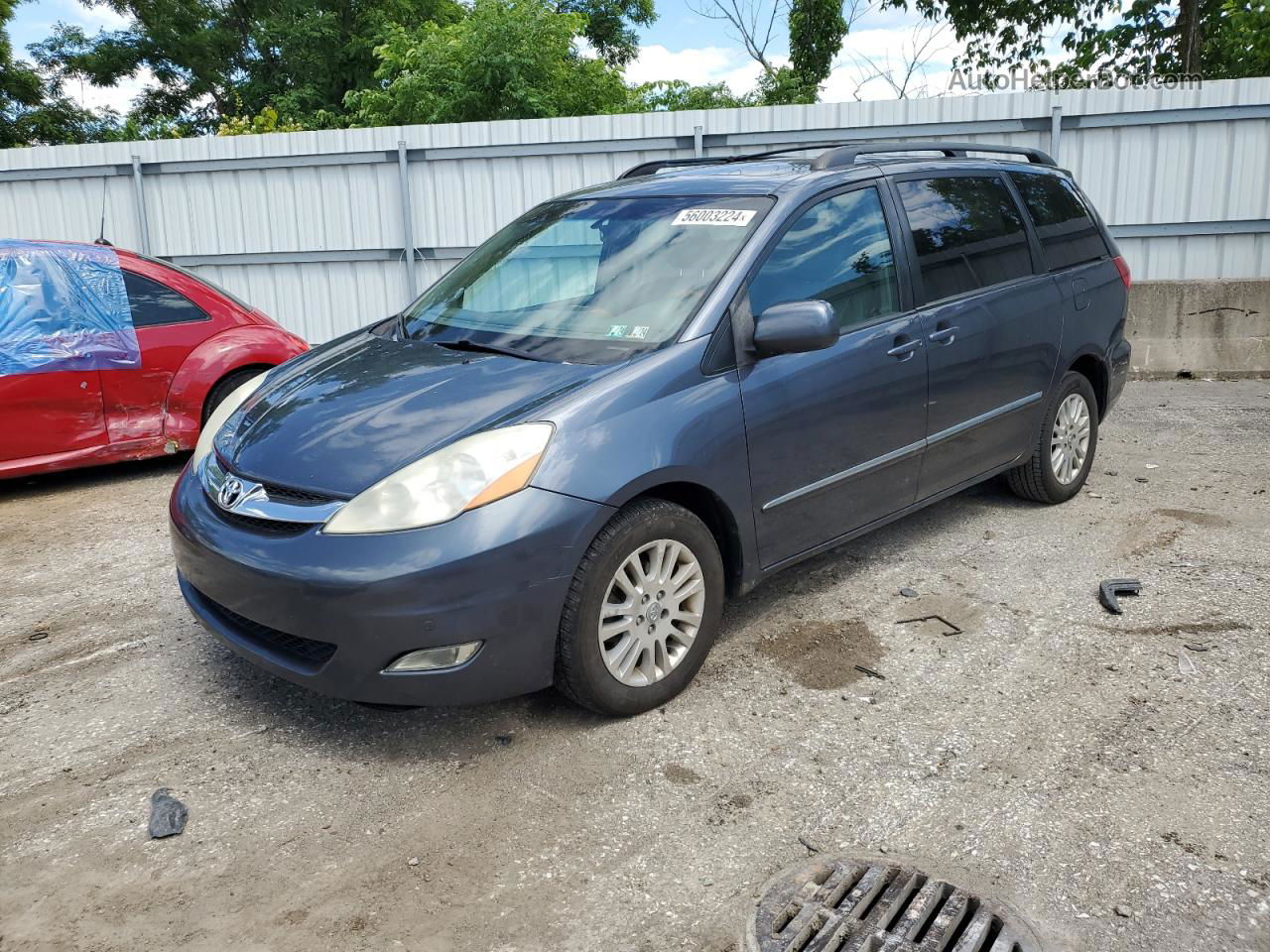 2007 Toyota Sienna Xle Blue vin: 5TDBK22C97S006151