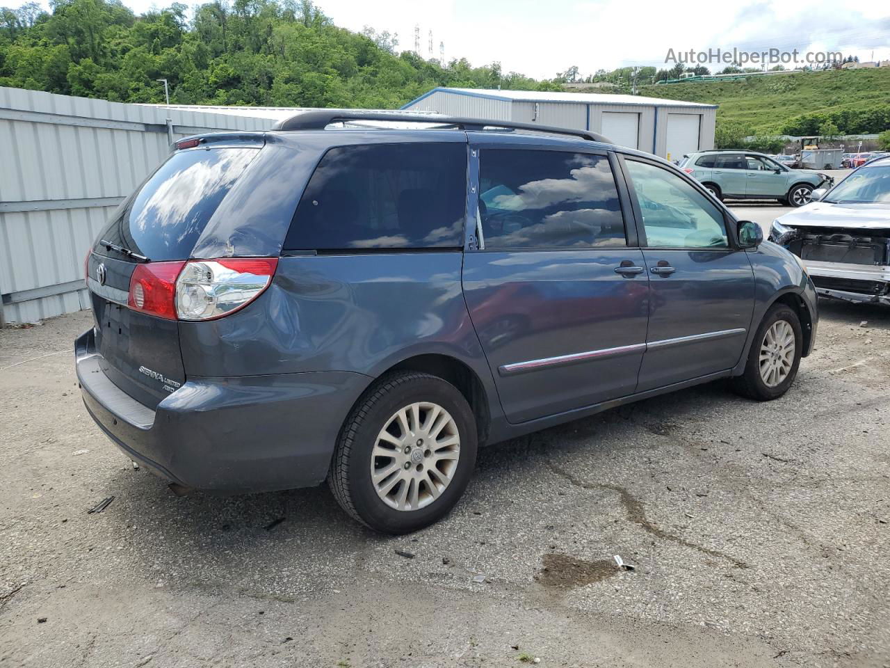 2007 Toyota Sienna Xle Blue vin: 5TDBK22C97S006151