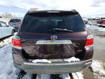 2011 Toyota Highlander Base Maroon vin: 5TDBK3EH0BS085182