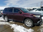 2011 Toyota Highlander Base Maroon vin: 5TDBK3EH0BS085182