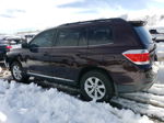 2011 Toyota Highlander Base Maroon vin: 5TDBK3EH0BS085182