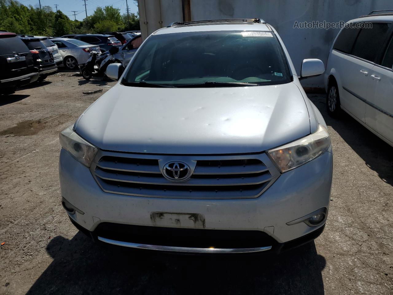 2011 Toyota Highlander Base White vin: 5TDBK3EH1BS044964