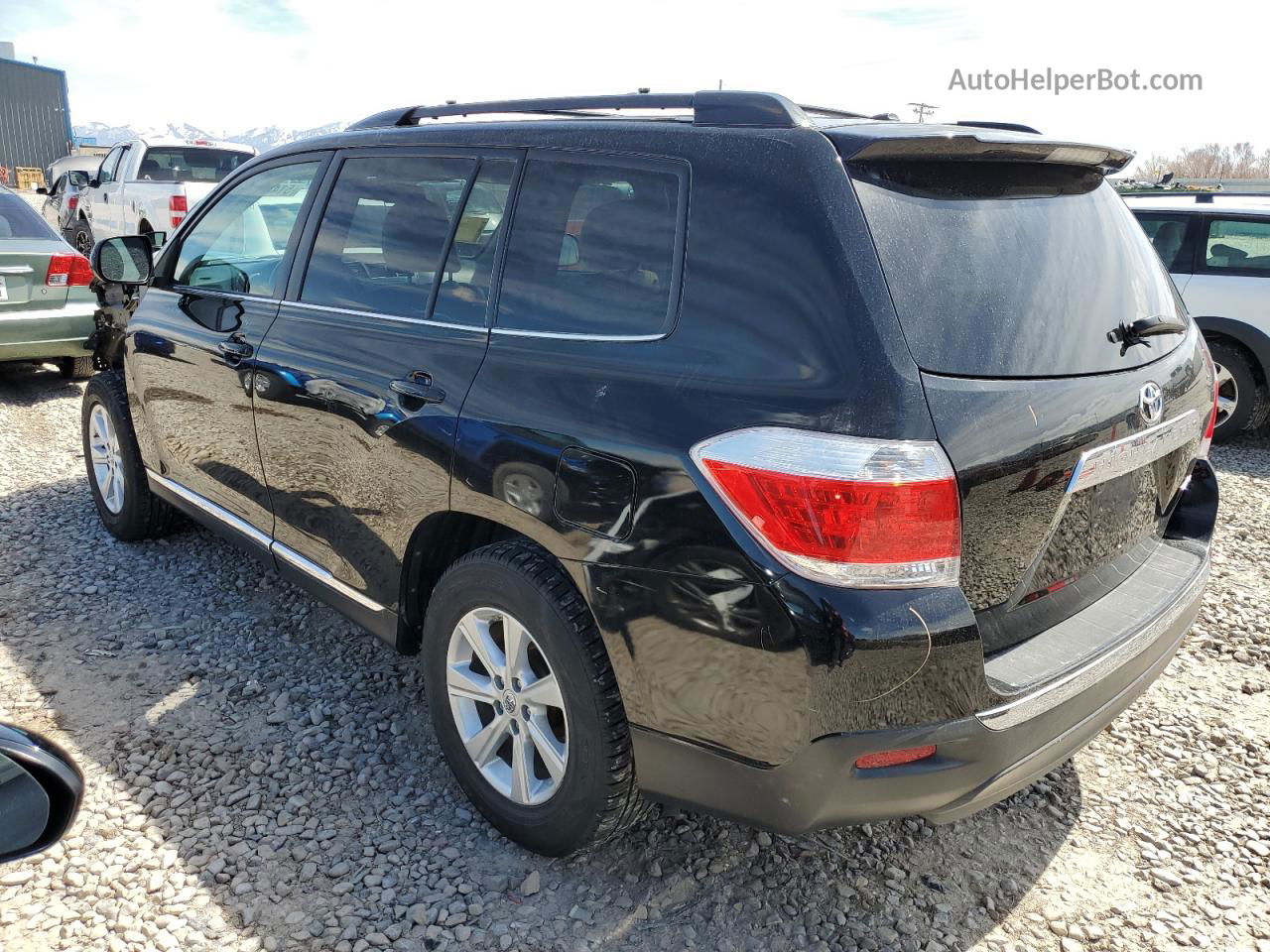 2011 Toyota Highlander Base Black vin: 5TDBK3EH1BS071503