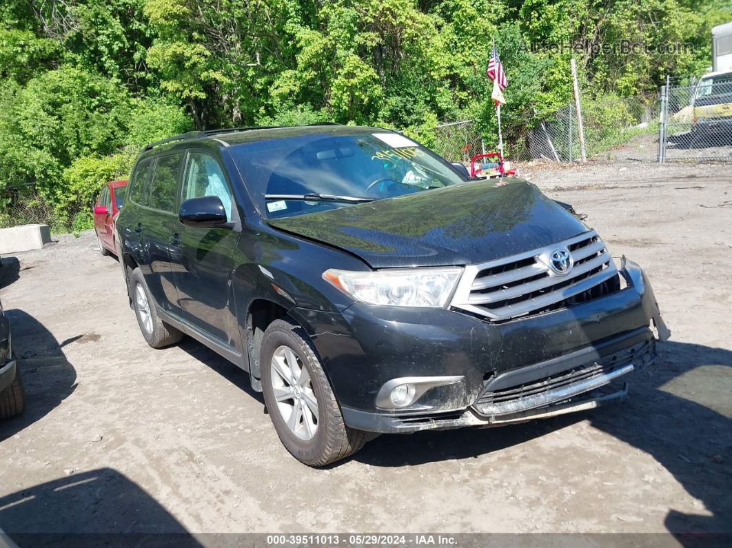 2011 Toyota Highlander Base V6 Black vin: 5TDBK3EH3BS082258