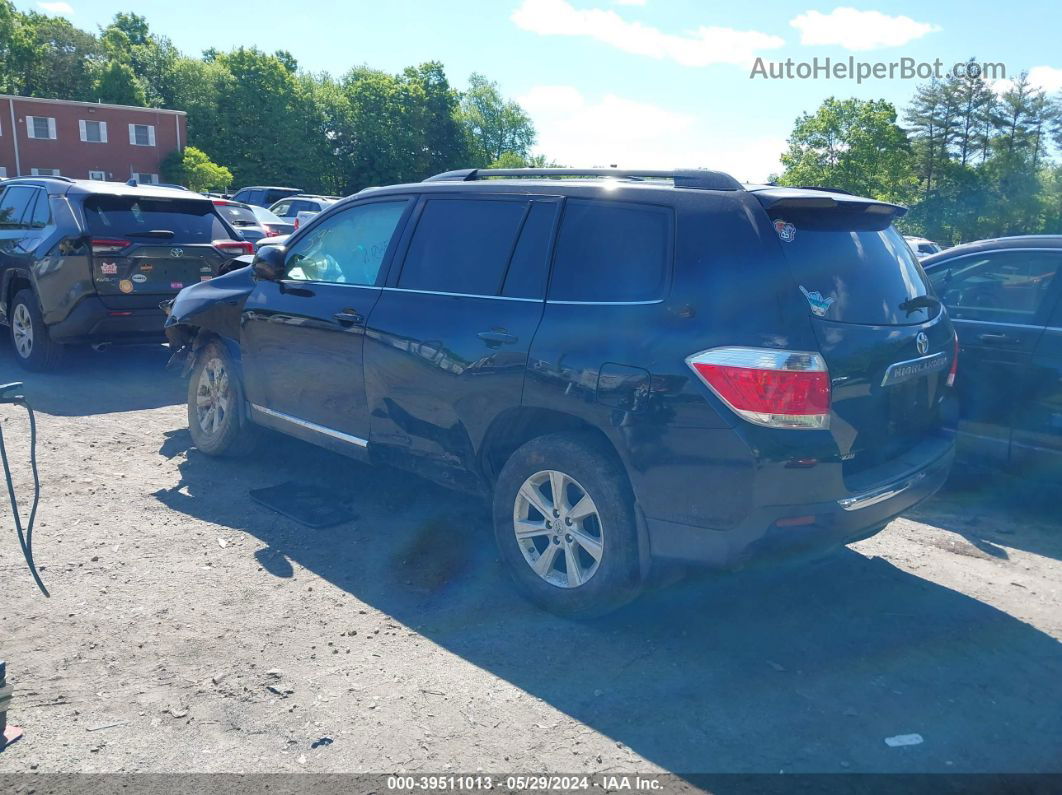 2011 Toyota Highlander Base V6 Black vin: 5TDBK3EH3BS082258