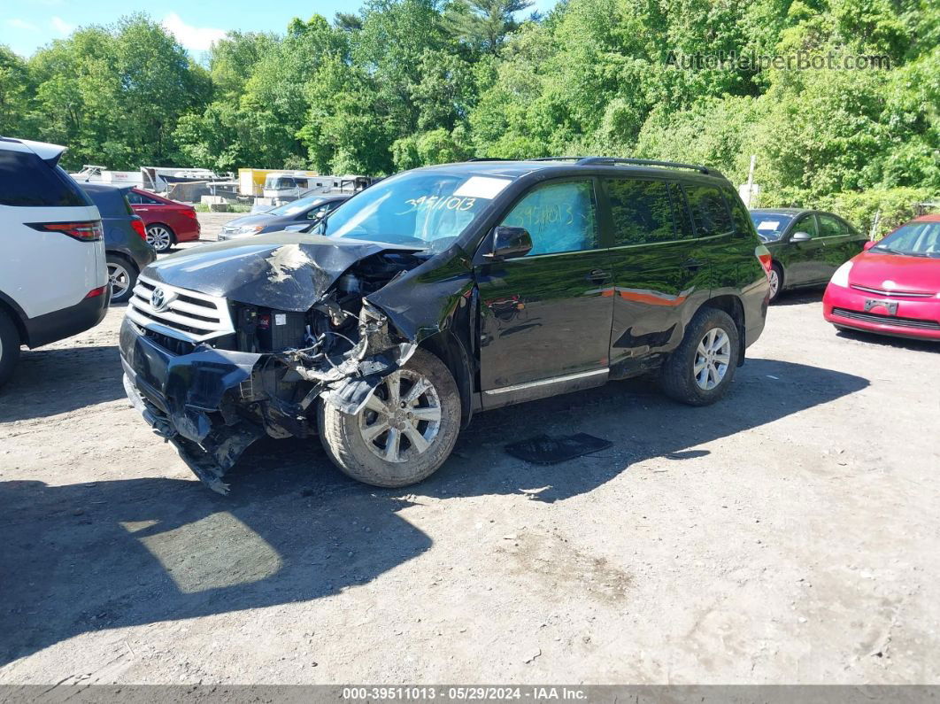 2011 Toyota Highlander Base V6 Black vin: 5TDBK3EH3BS082258