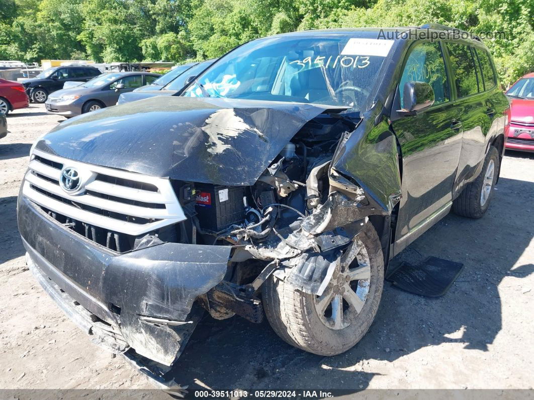 2011 Toyota Highlander Base V6 Black vin: 5TDBK3EH3BS082258