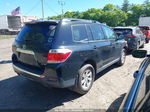 2011 Toyota Highlander Base V6 Black vin: 5TDBK3EH3BS082258