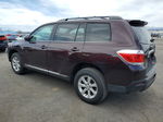 2011 Toyota Highlander Base Burgundy vin: 5TDBK3EH3BS089131