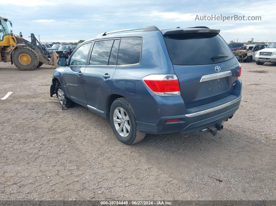 2011 Toyota Highlander Base V6 Blue vin: 5TDBK3EH5BS045485