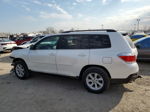 2011 Toyota Highlander Base White vin: 5TDBK3EH7BS073093