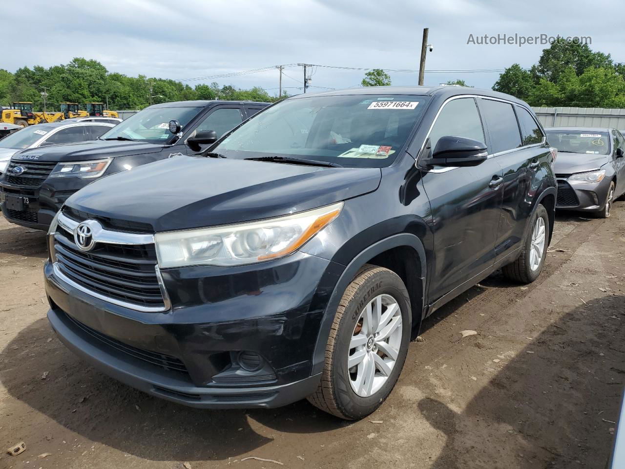 2016 Toyota Highlander Le Black vin: 5TDBKRFH0GS229516