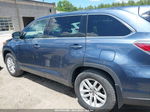 2016 Toyota Highlander Le V6 Blue vin: 5TDBKRFH0GS240581