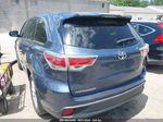 2016 Toyota Highlander Le V6 Blue vin: 5TDBKRFH0GS240581