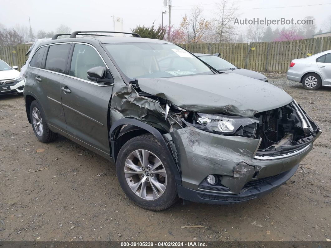 2016 Toyota Highlander Le Plus V6 Green vin: 5TDBKRFH1GS250665