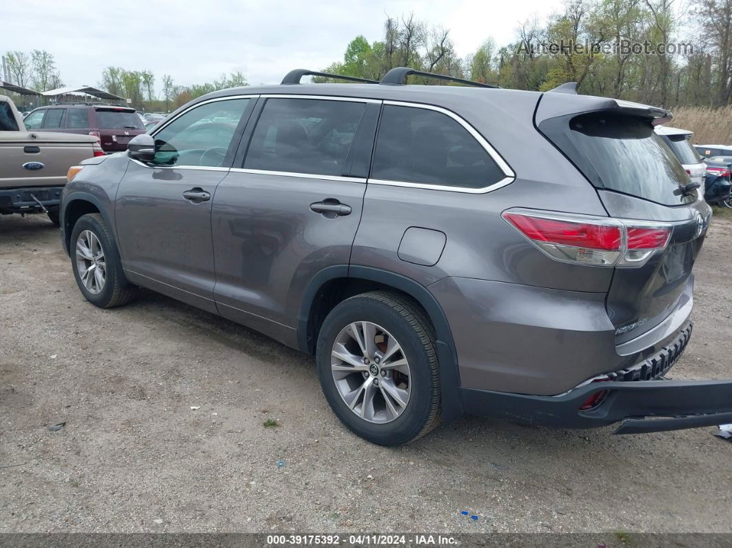 2016 Toyota Highlander Le Plus V6 Gray vin: 5TDBKRFH9GS322180