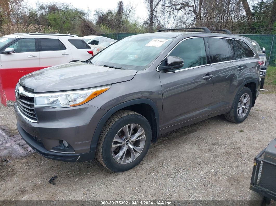 2016 Toyota Highlander Le Plus V6 Gray vin: 5TDBKRFH9GS322180