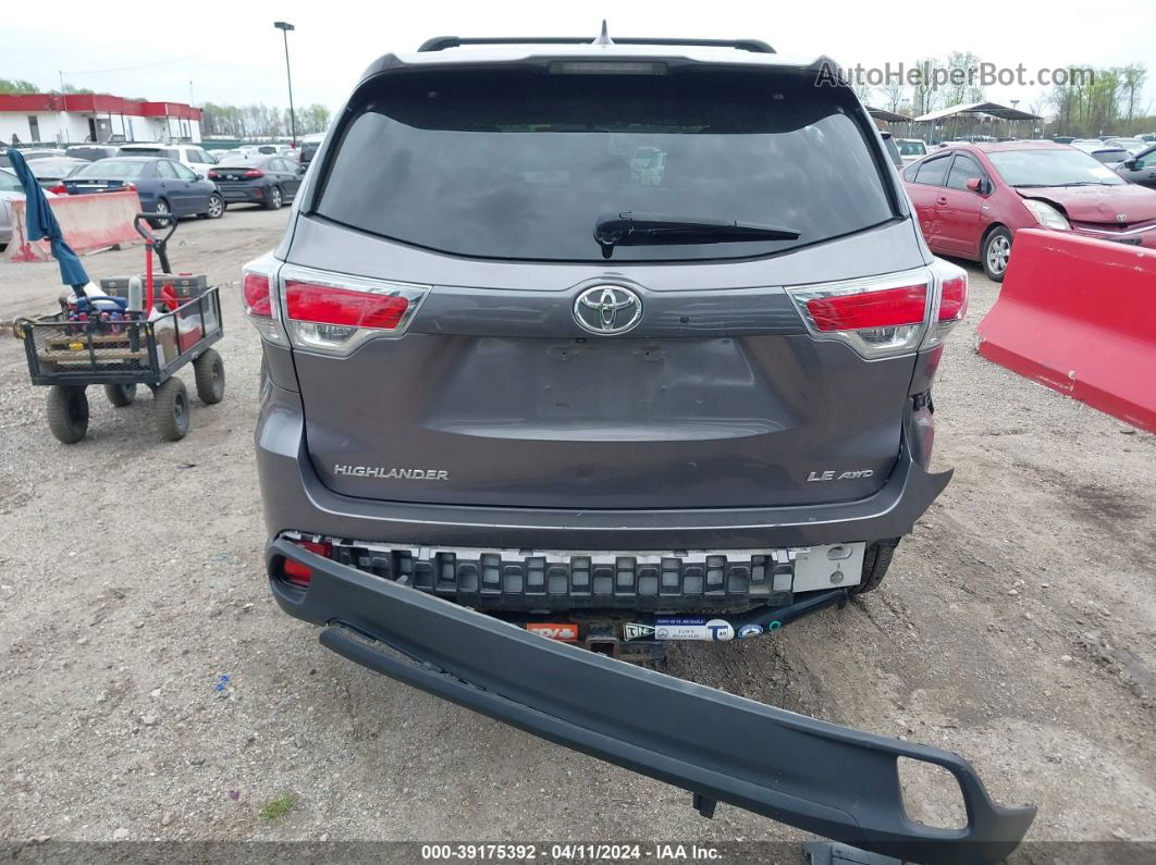 2016 Toyota Highlander Le Plus V6 Серый vin: 5TDBKRFH9GS322180