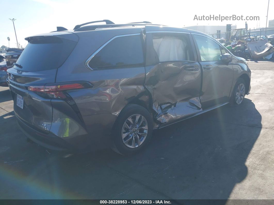 2022 Toyota Sienna Le Gray vin: 5TDBRKEC1NS098828