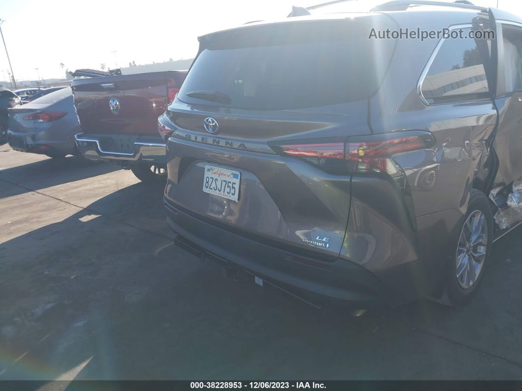 2022 Toyota Sienna Le Gray vin: 5TDBRKEC1NS098828