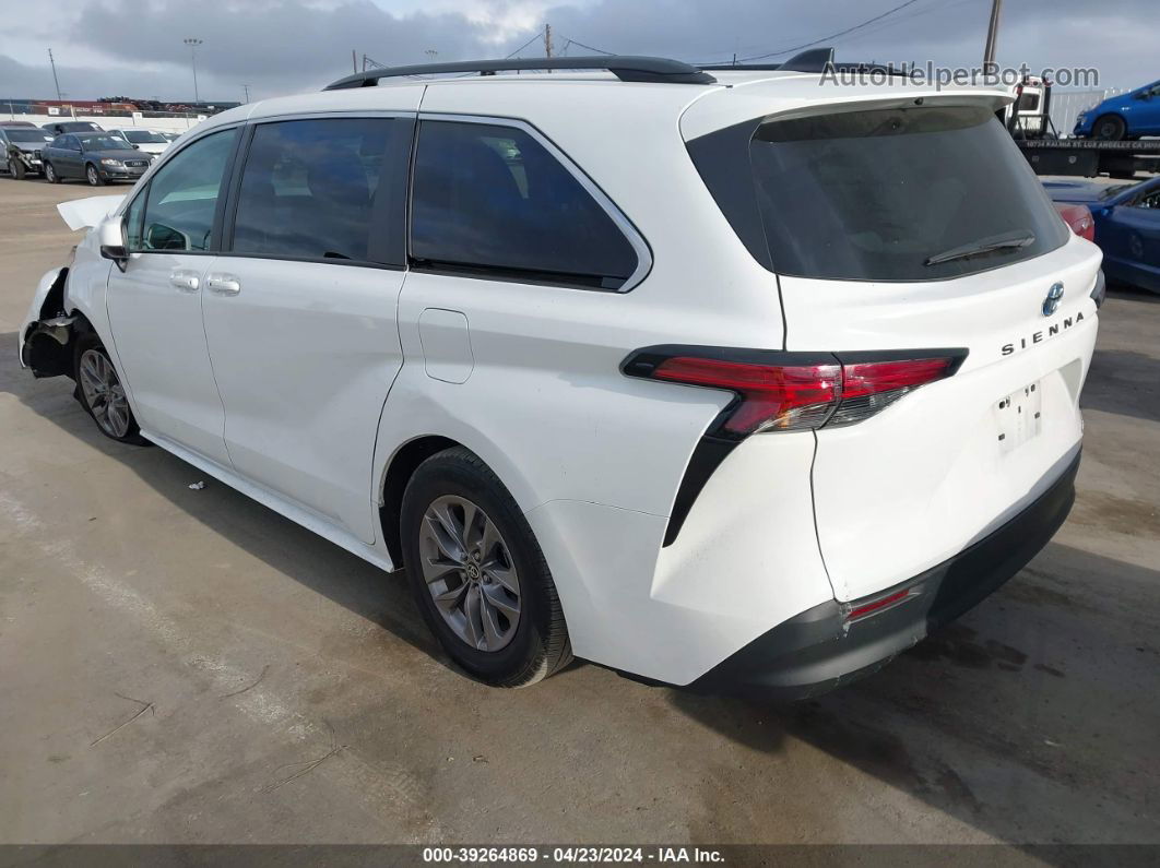 2022 Toyota Sienna Le White vin: 5TDBRKEC3NS116133