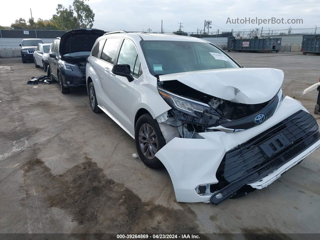 2022 Toyota Sienna Le White vin: 5TDBRKEC3NS116133