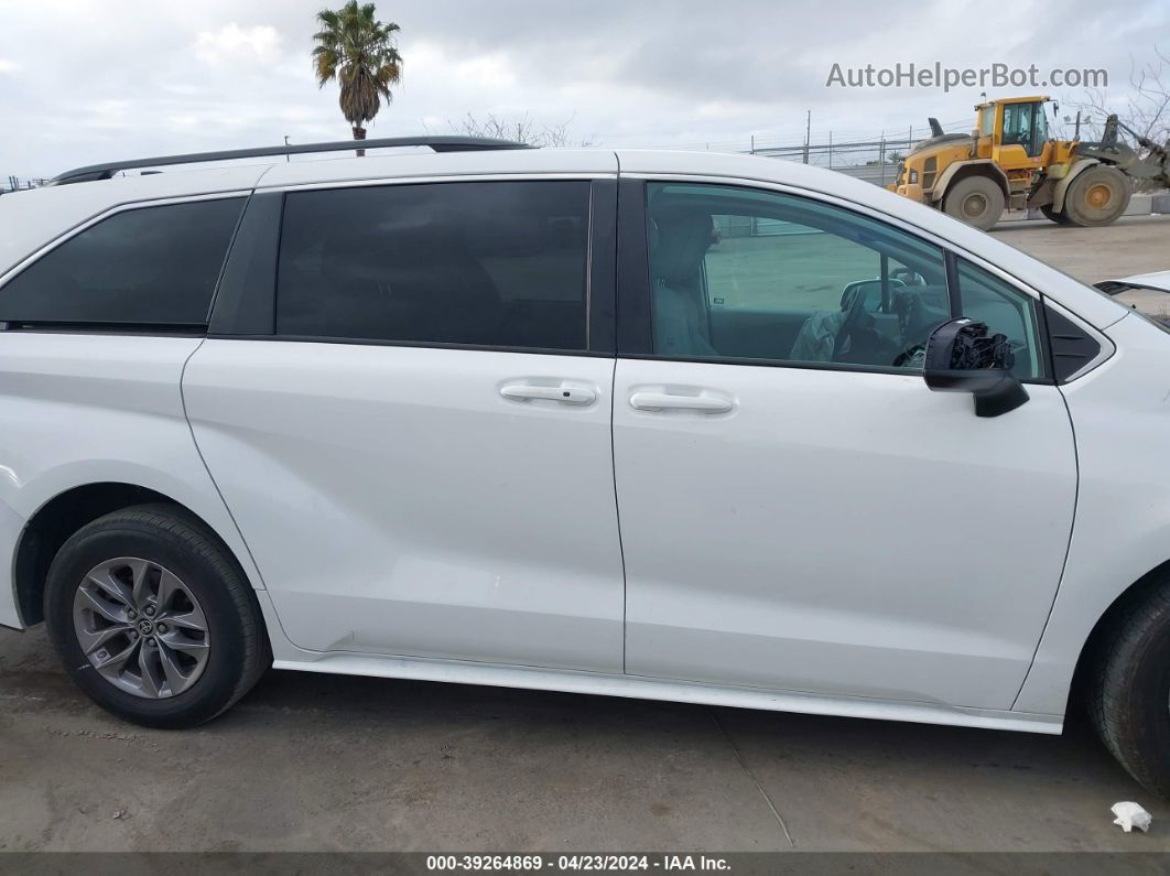 2022 Toyota Sienna Le White vin: 5TDBRKEC3NS116133