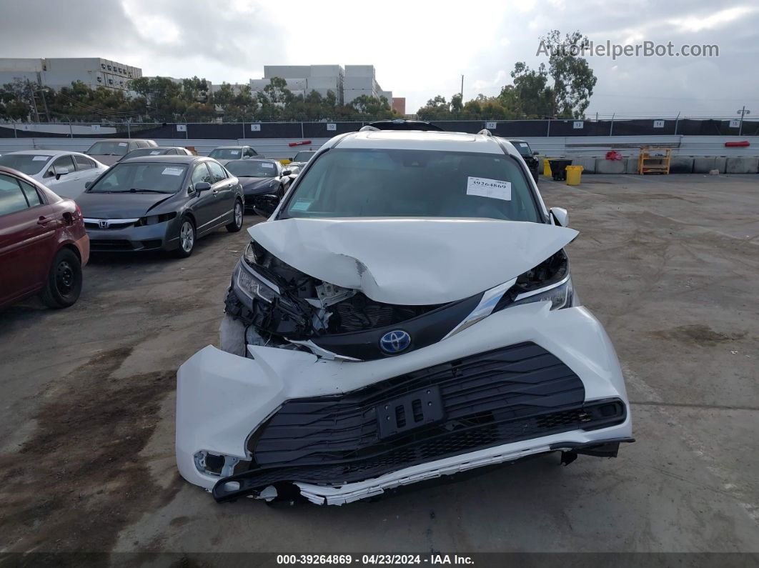 2022 Toyota Sienna Le White vin: 5TDBRKEC3NS116133