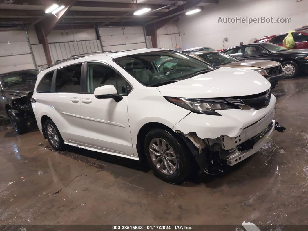 2022 Toyota Sienna Le White vin: 5TDBRKEC4NS084583