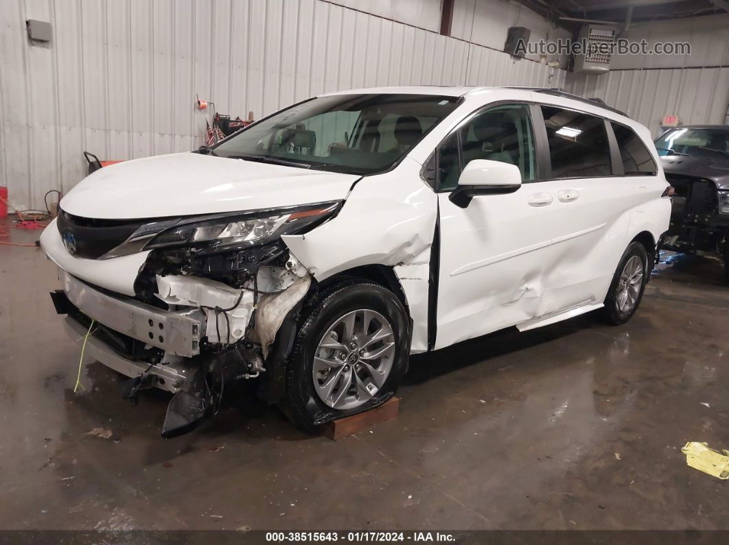 2022 Toyota Sienna Le White vin: 5TDBRKEC4NS084583