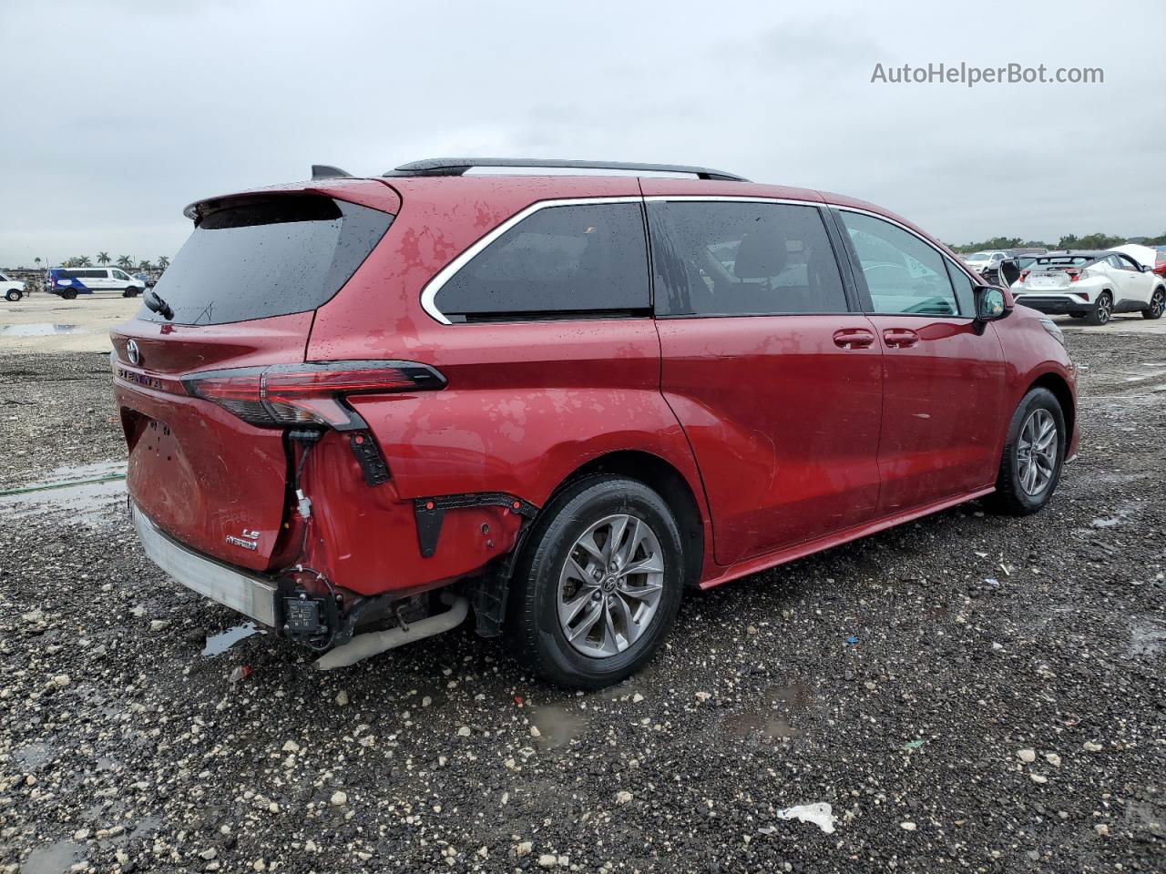 2022 Toyota Sienna Le Красный vin: 5TDBSKFC3NS063677