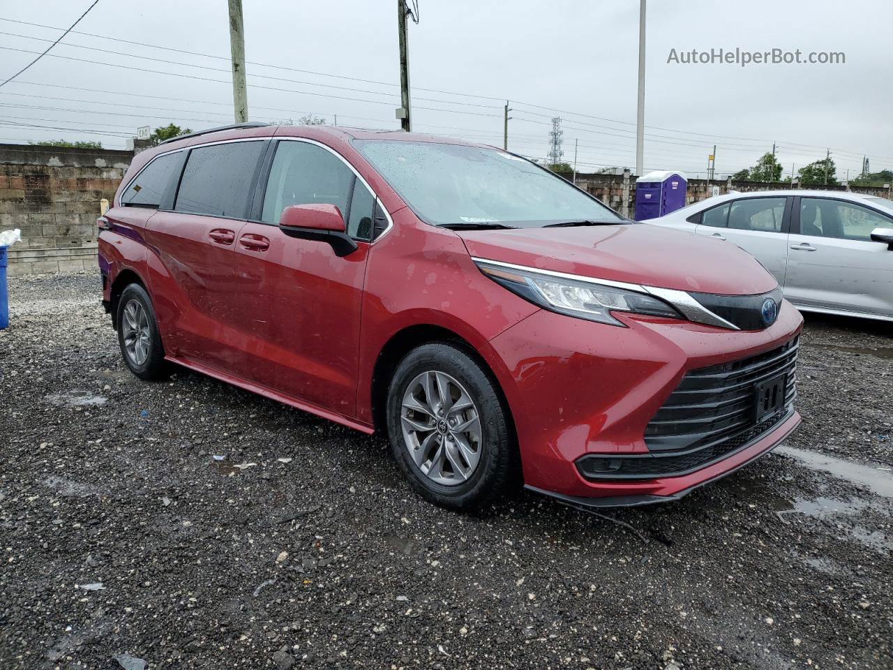 2022 Toyota Sienna Le Red vin: 5TDBSKFC3NS063677