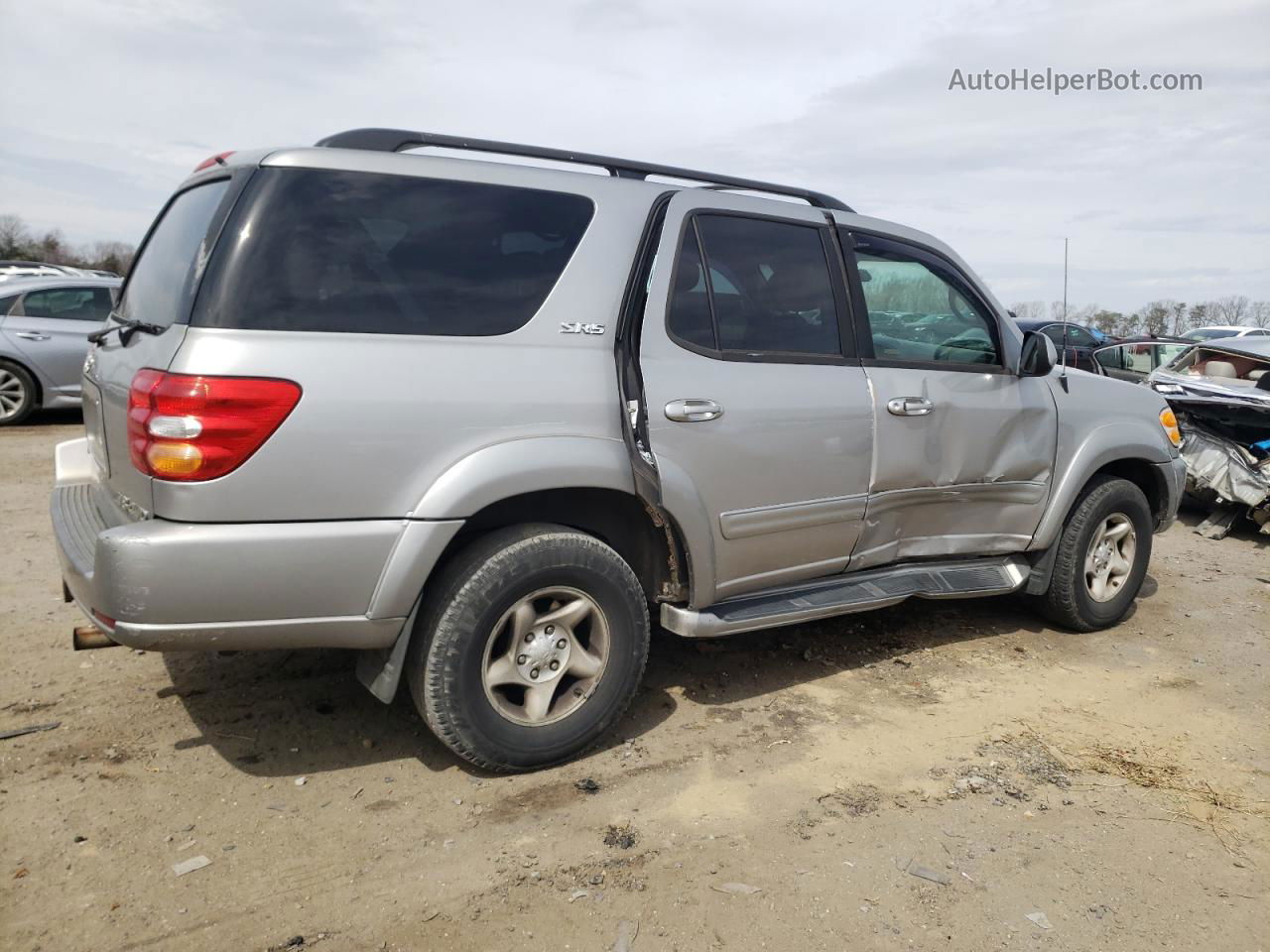 2002 Toyota Sequoia Sr5 Silver vin: 5TDBT44A02S099932