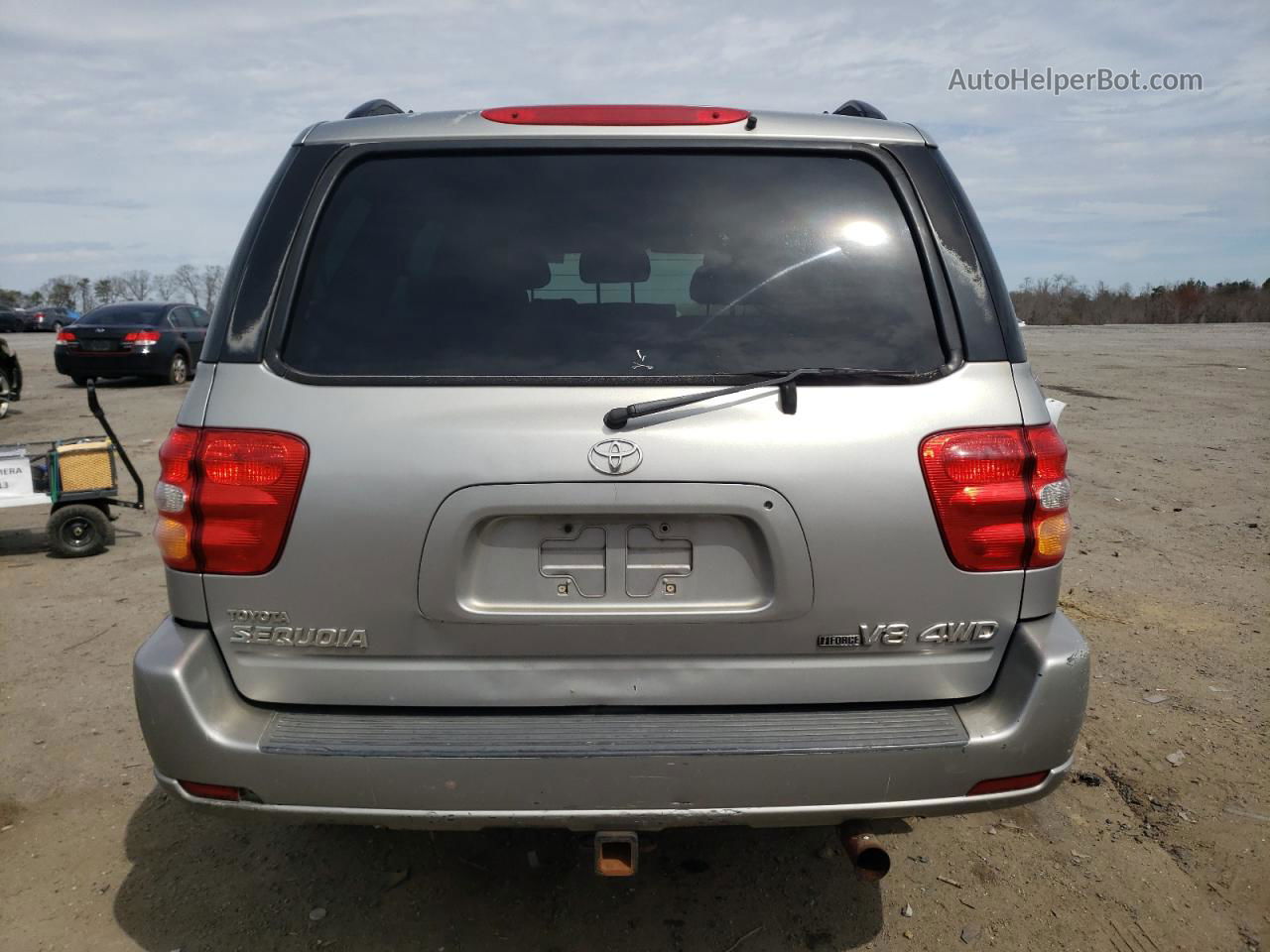 2002 Toyota Sequoia Sr5 Silver vin: 5TDBT44A02S099932