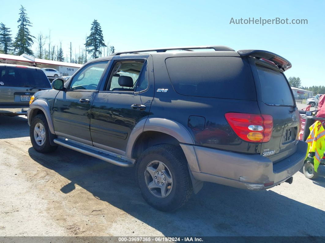 2002 Toyota Sequoia Sr5 V8 Black vin: 5TDBT44A12S066549