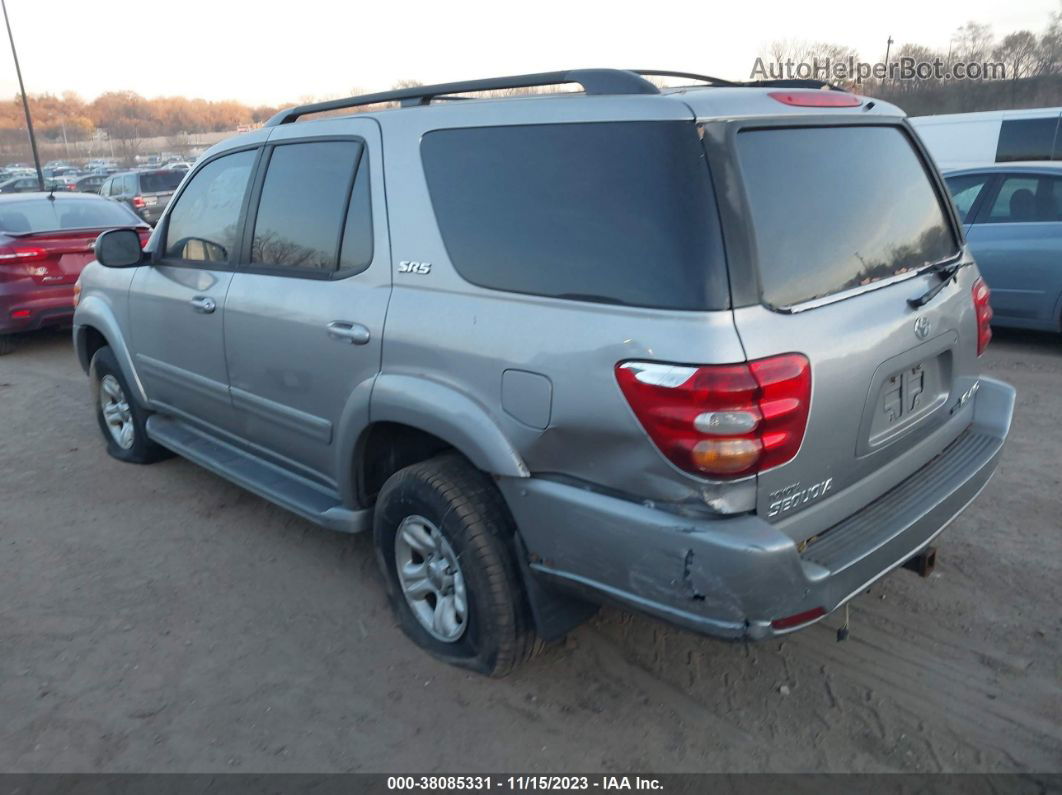 2002 Toyota Sequoia Sr5 Silver vin: 5TDBT44A12S078605