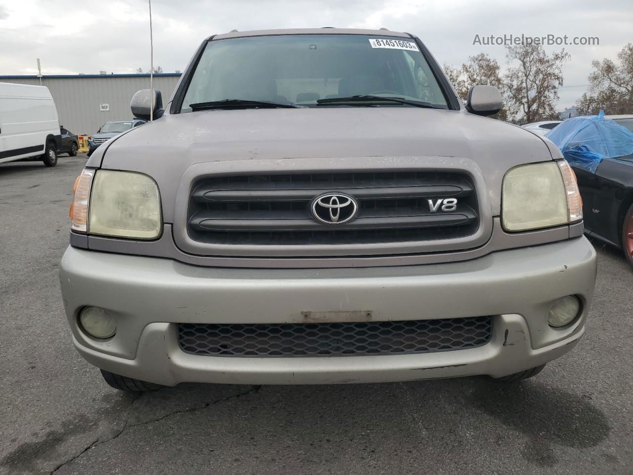 2002 Toyota Sequoia Sr5 Серый vin: 5TDBT44A12S118519