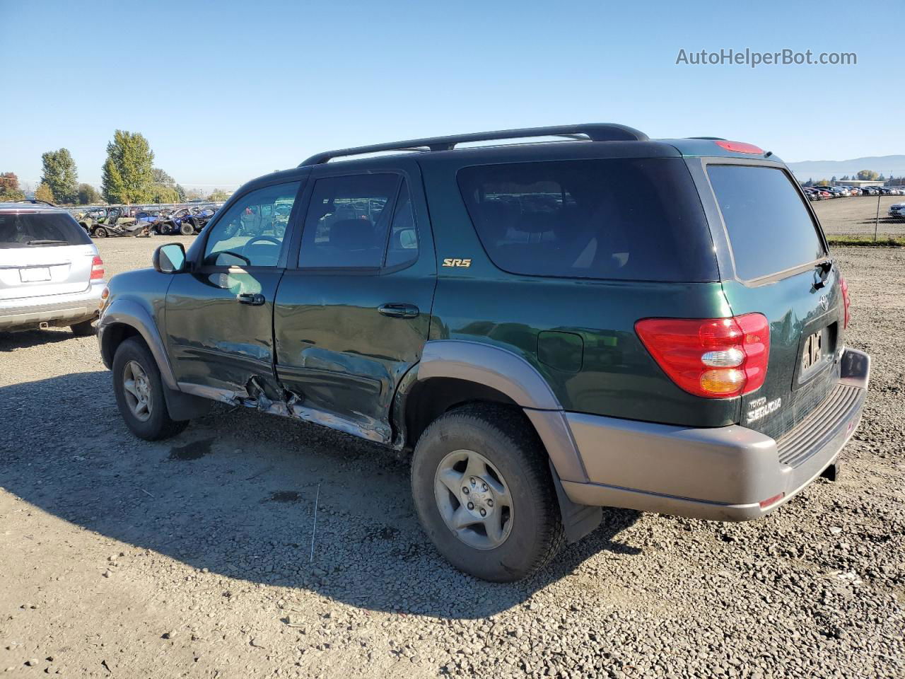 2002 Toyota Sequoia Sr5 Green vin: 5TDBT44A12S127933