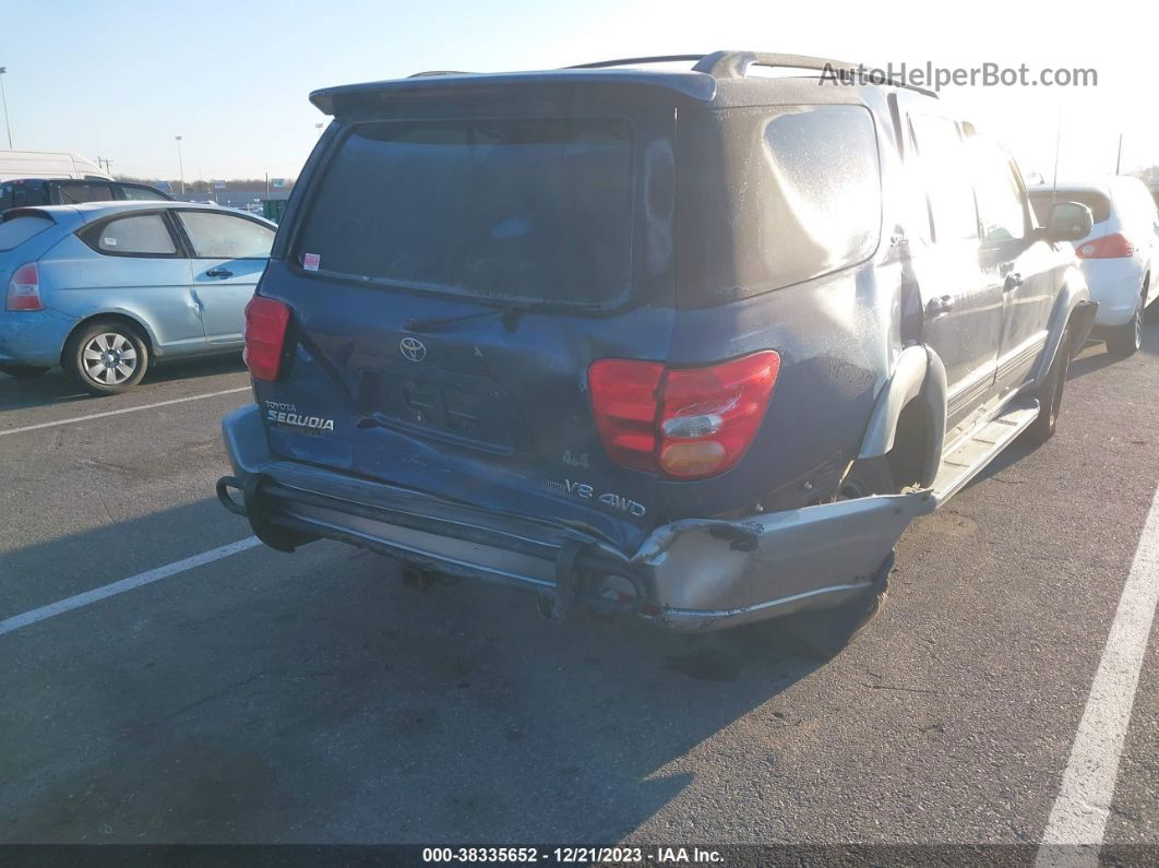 2002 Toyota Sequoia Sr5 Blue vin: 5TDBT44A22S073722