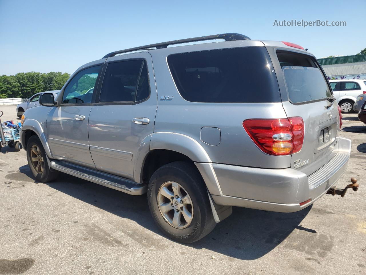 2002 Toyota Sequoia Sr5 Silver vin: 5TDBT44A22S079228