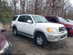 2002 Toyota Sequoia Sr5 White vin: 5TDBT44A22S097633