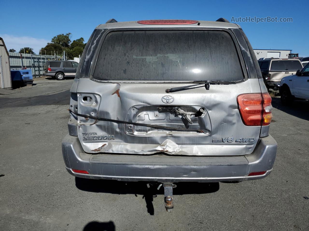 2002 Toyota Sequoia Sr5 Silver vin: 5TDBT44A22S119579