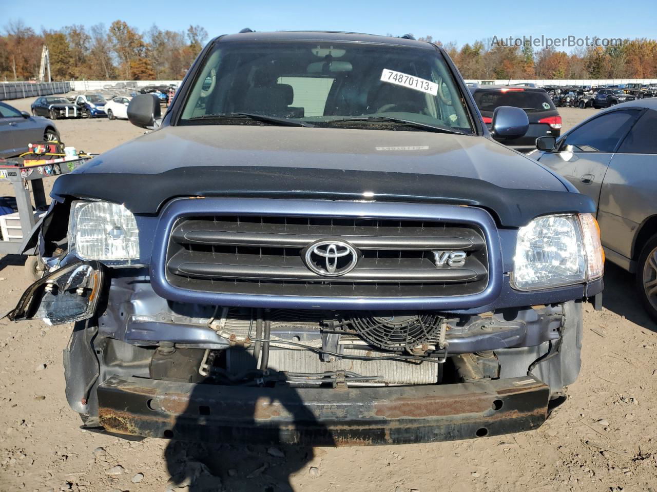 2002 Toyota Sequoia Sr5 Blue vin: 5TDBT44A22S119825