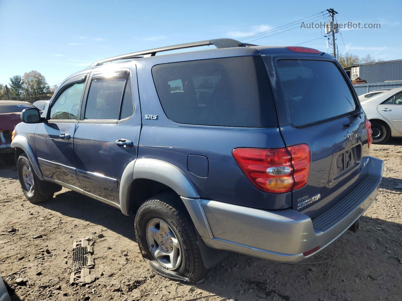 2002 Toyota Sequoia Sr5 Blue vin: 5TDBT44A22S119825