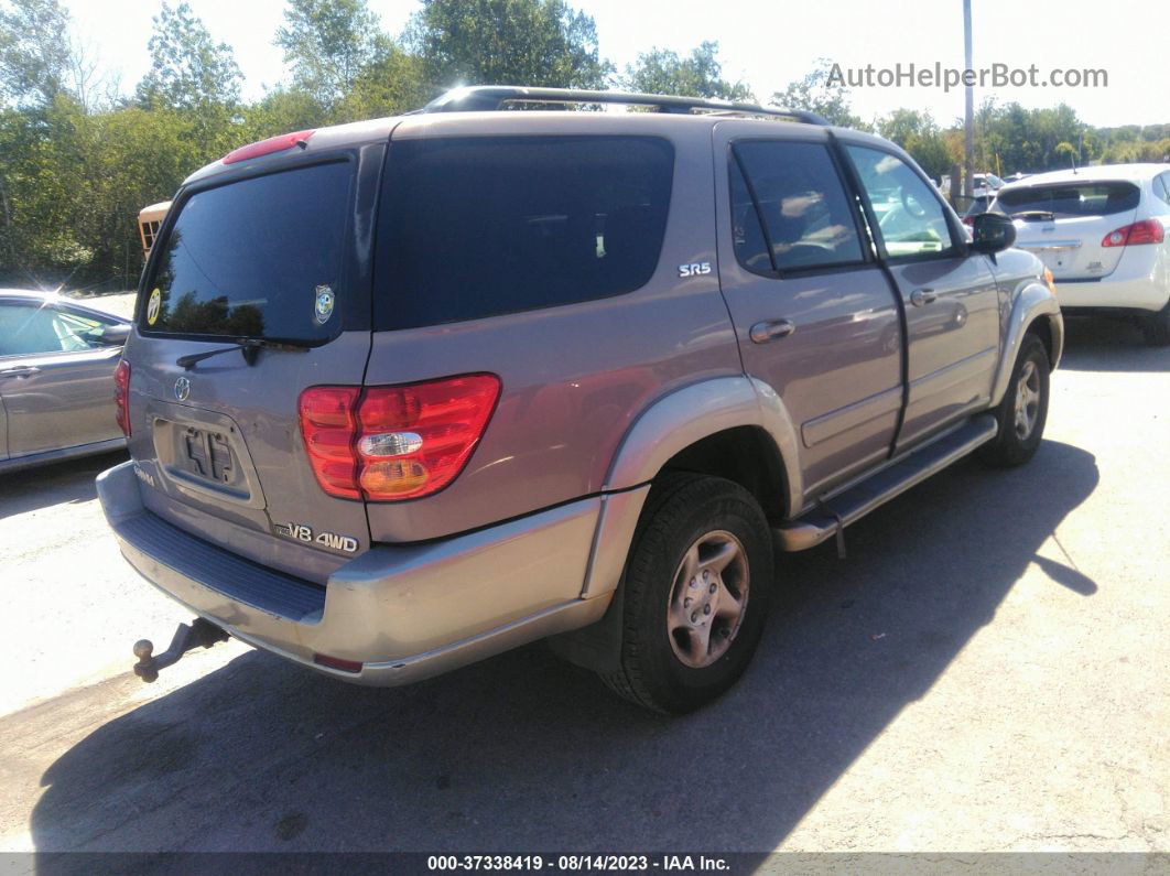 2002 Toyota Sequoia Sr5 Silver vin: 5TDBT44A32S112267