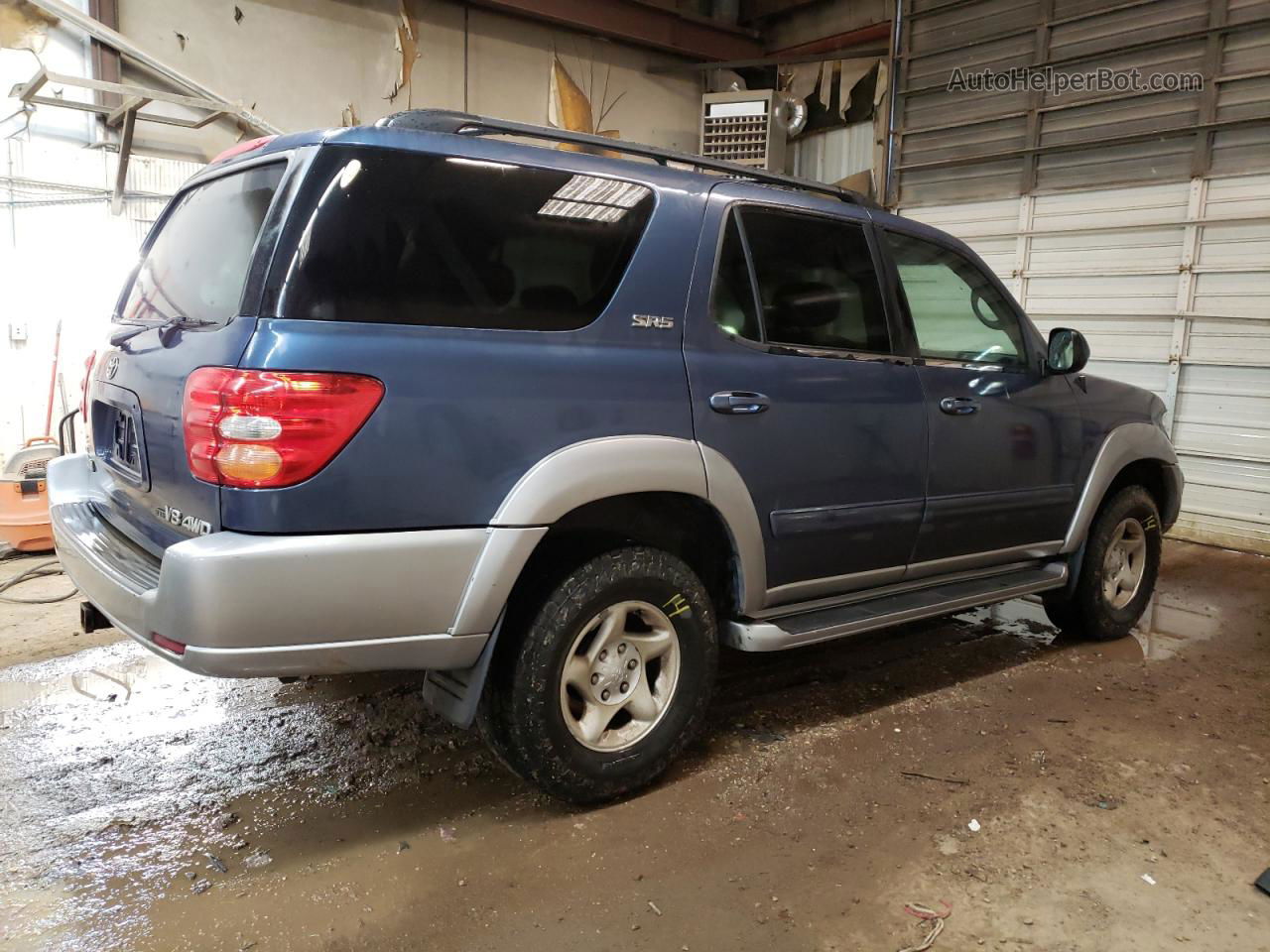 2002 Toyota Sequoia Sr5 Blue vin: 5TDBT44A42S059725