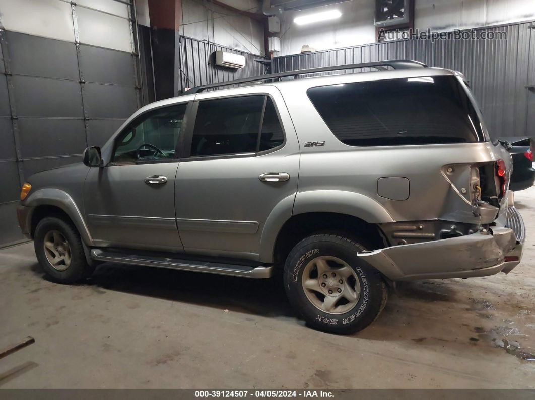 2002 Toyota Sequoia Sr5 V8 Серебряный vin: 5TDBT44A42S064763