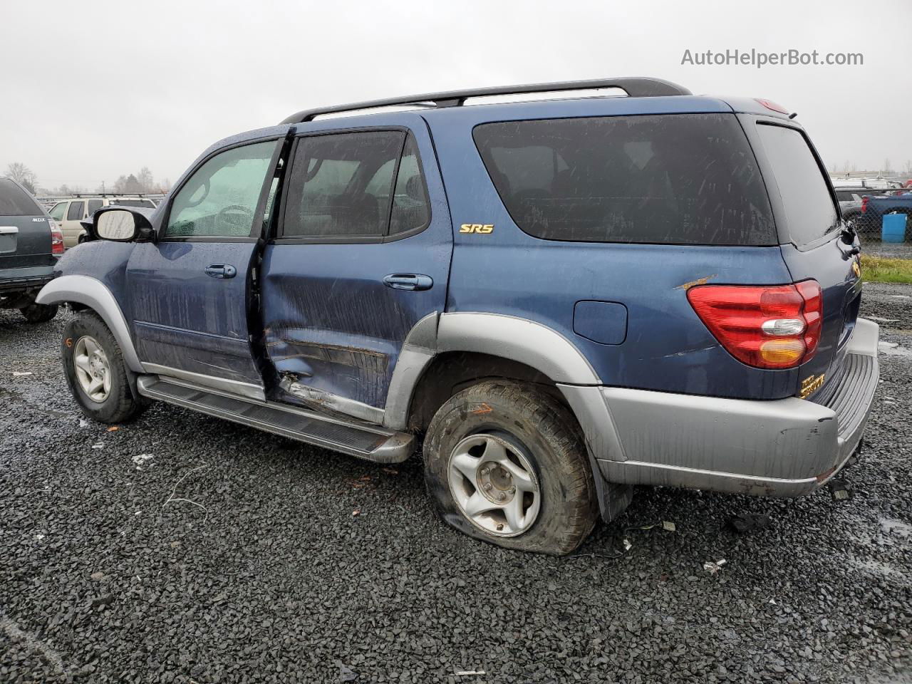 2002 Toyota Sequoia Sr5 Синий vin: 5TDBT44A42S070482